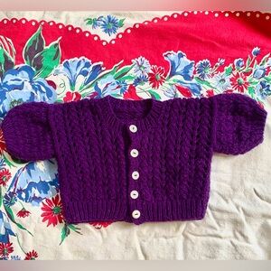 Vintage Handmade baby cardigan